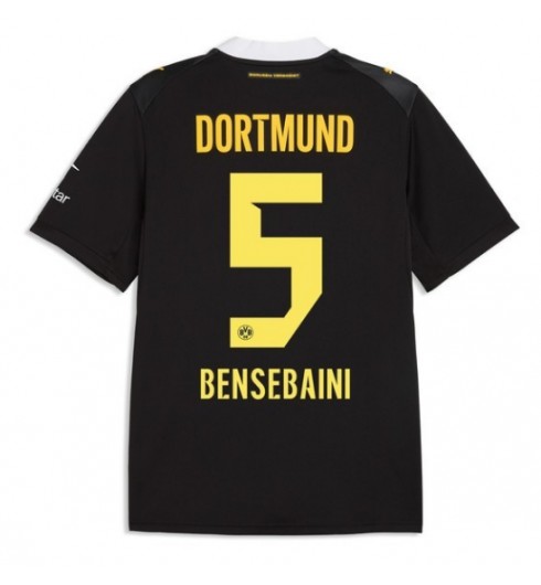 Borussia Dortmund Ramy Bensebaini #5 Vieraspaita 2026-27 Lyhythihainen Borussia Dortmund Ramy Bensebaini #5 Vieraspaita 2026-27 Lyhythihainen